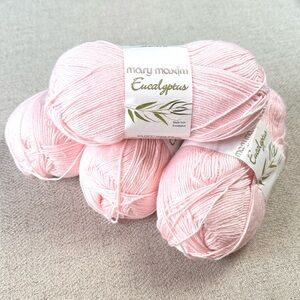 Mary Maxim Eucalyptus Pink Yarn Set of 4